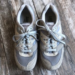 Women’s Saucony Courageous Grey Tennis Shoes